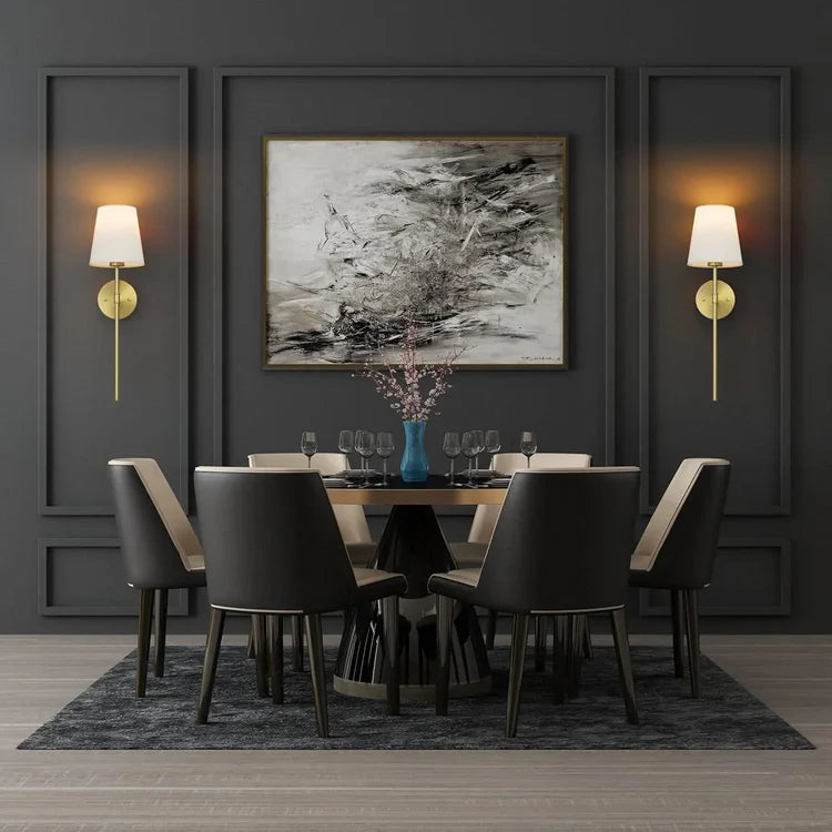 Vintage-Style Wall Lamp – RGB Dimmable LED, Remote Control, No Wiring Needed