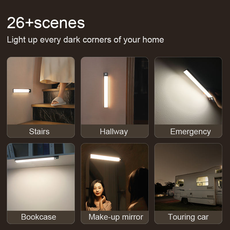 LED Lamp With Motion Sensor And Removable Rechargeable Battery