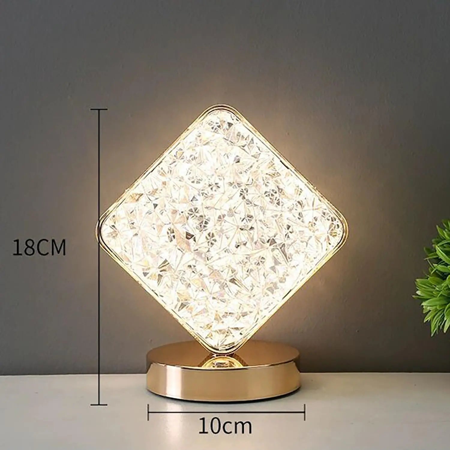 Bedside Night Light With 3-Colour Touch Dimmer And Moon And Stars Projection