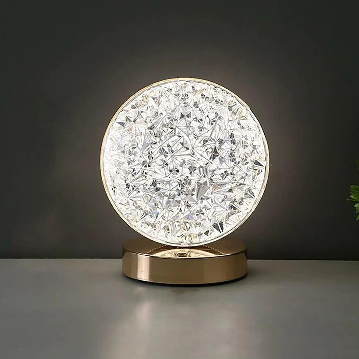 Bedside Night Light With 3-Colour Touch Dimmer And Moon And Stars Projection