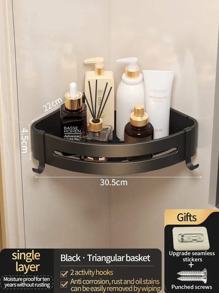 No-Drill Wall-Mounted Shelf — Organiser