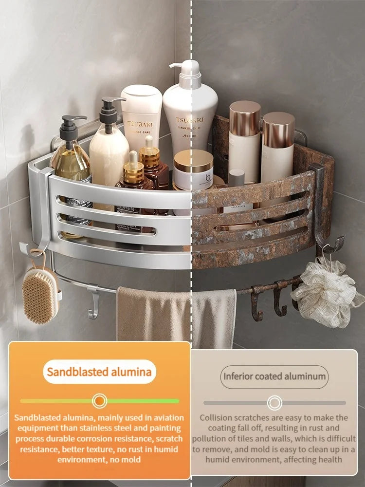 No-Drill Wall-Mounted Shelf — Organiser
