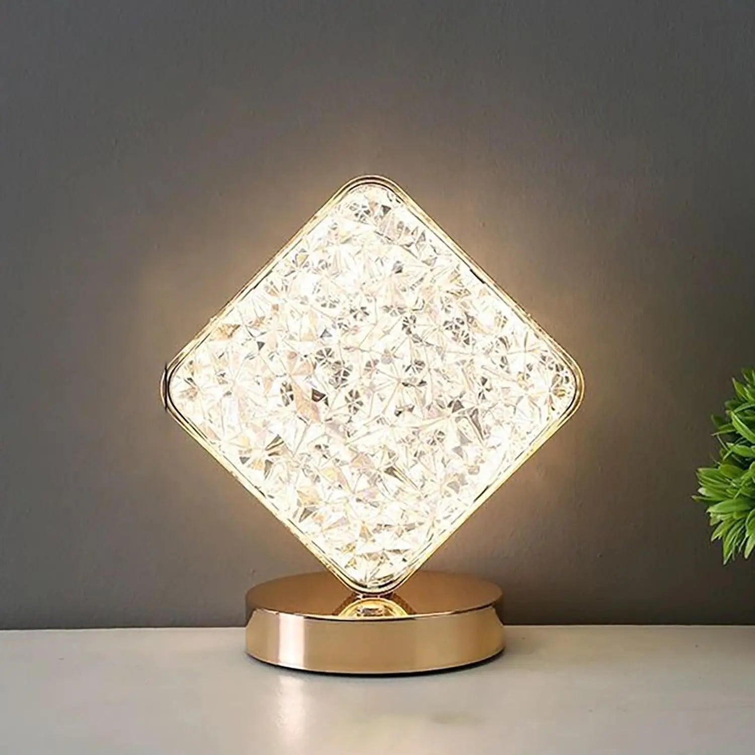 Bedside Night Light With 3-Colour Touch Dimmer And Moon And Stars Projection