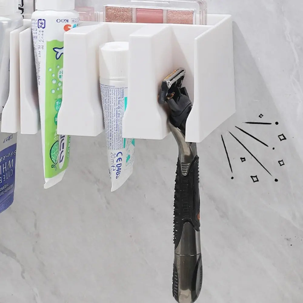 No-Drill Wall-Mounted Bathroom Organiser