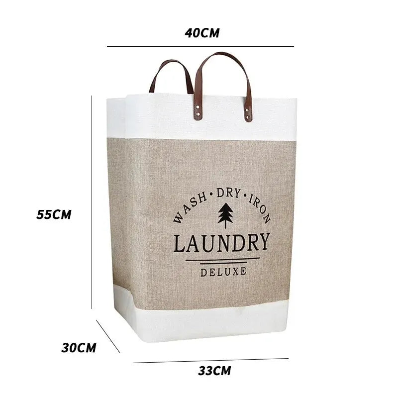 Oversized Collapsible Fabric Laundry Hamper — Breathable High-Capacity Storage Basket for Modern Homes