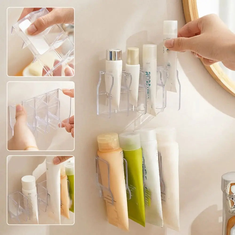 No-Drill Wall-Mounted Bathroom Organiser