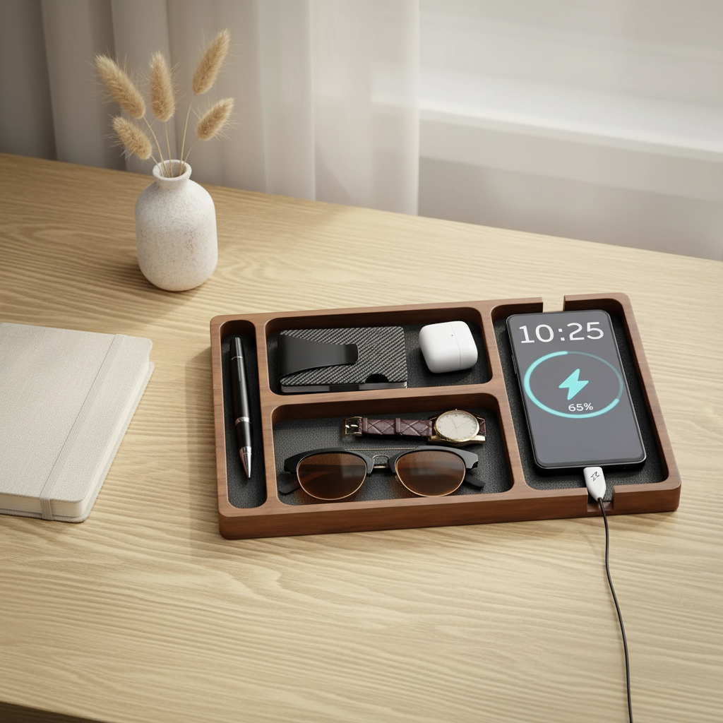 Wooden Catchall Organiser – Lifestyle Shot