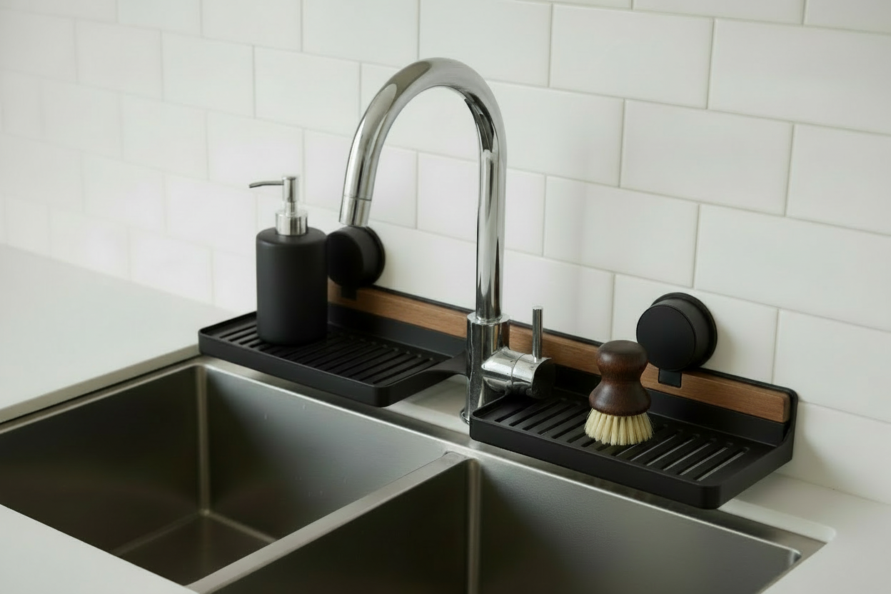 ZeniFlow Sink Organiser – Black