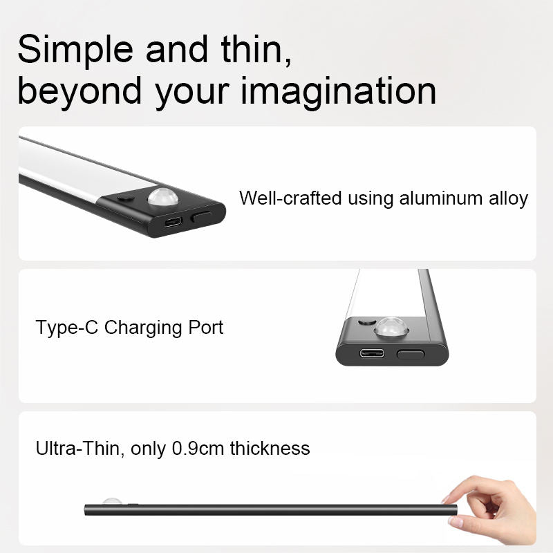 LED Lamp With Motion Sensor And Removable Rechargeable Battery