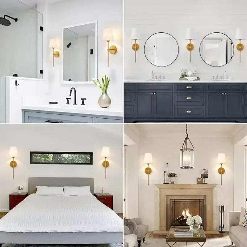 Vintage-Style Wall Lamp –  RGB Dimmable LED, Remote Control, No Wiring Needed