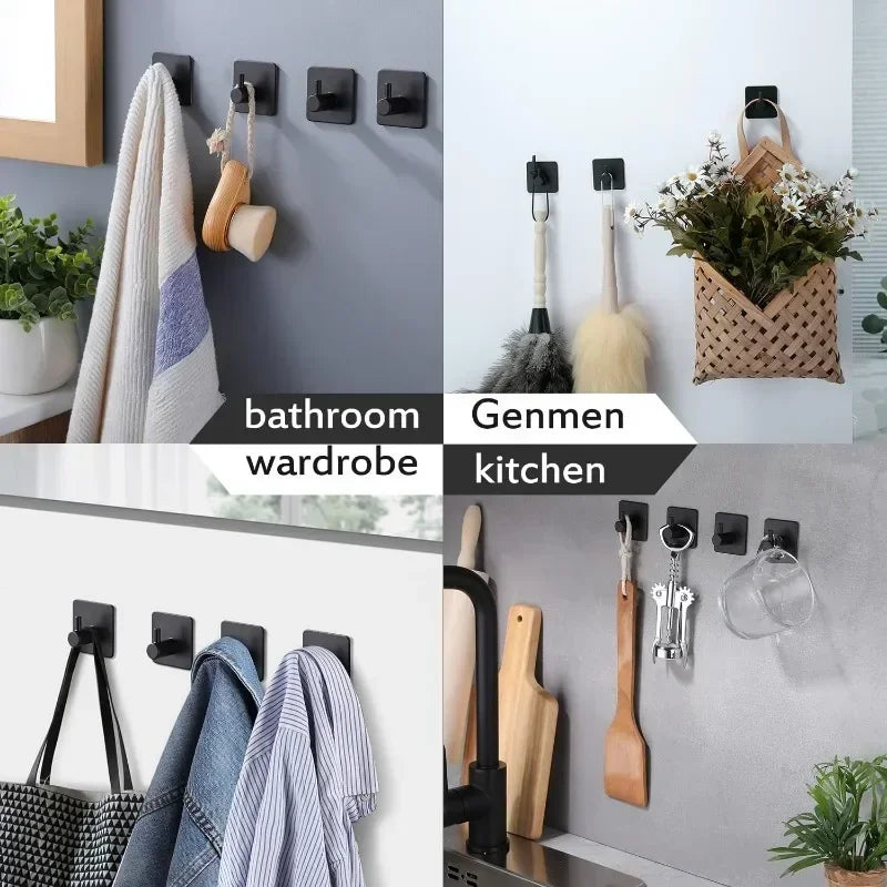 Matte Black Wall Hooks