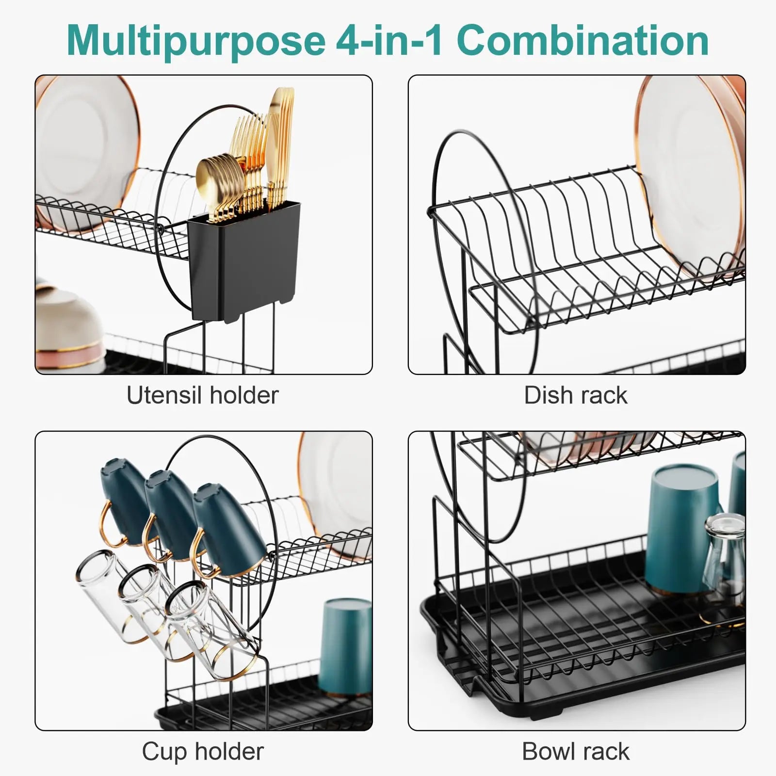 2-Tier Dish Drying Rack