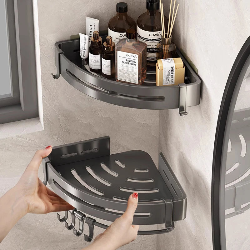 No-Drill Wall-Mounted Shelf — Organiser