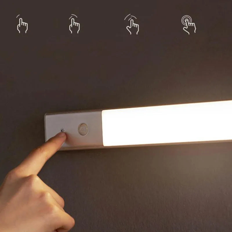 LED Lamp With Motion Sensor And Removable Rechargeable Battery