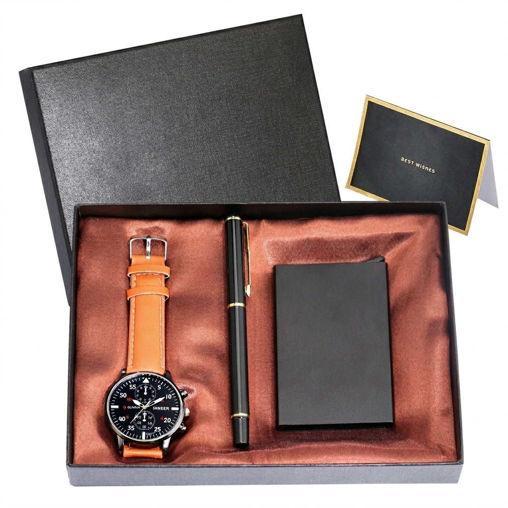 The Gentleman's Set - Watch, Wallet & Pen
